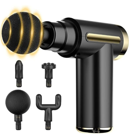 Gun Massager Machine for Pain Relief - Body, Neck, Shoulders, Back, Arms & Feet Massager- 6 Speed